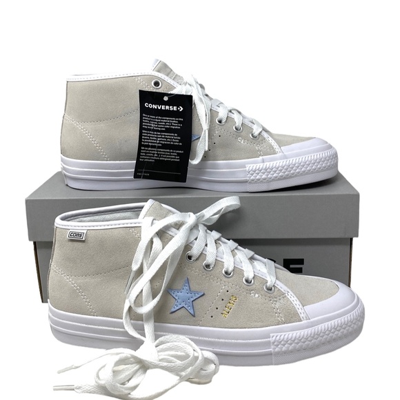 Converse x Alexis Sablone One Star Cons Pro Suede White Mid Shoes Women 171326C - Picture 7 of 9